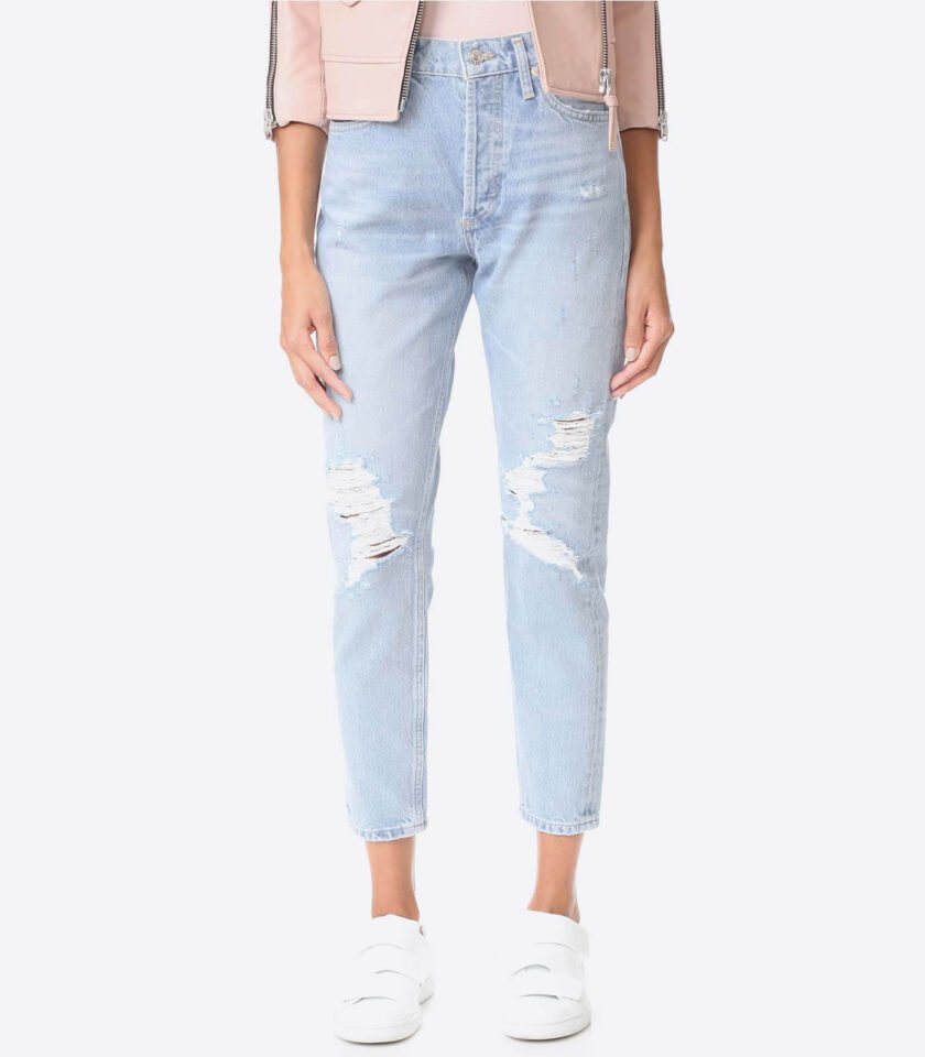 Slim Trapered Rip Jeans - Image 2